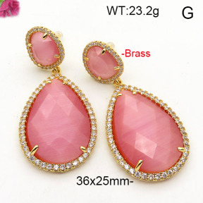 Fashion Brass Earrings  F6E41827vihb-L002