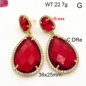 Fashion Brass Earrings  F6E41830vihb-L002