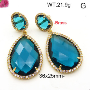 Fashion Brass Earrings  F6E41834vihb-L002