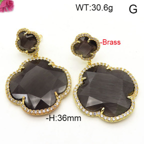 Fashion Brass Earrings  F6E41838bika-L002