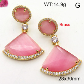 Fashion Brass Earrings  F6E41852aivb-L002