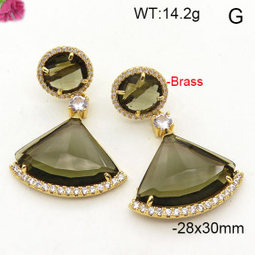 Fashion Brass Earrings  F6E41855aivb-L002