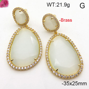 Fashion Brass Earrings  F6E41863vihb-L002